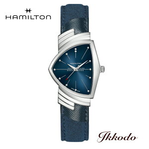 �y���w�����T�Ώۏ��i�z�n�~���g�� HAMILTON �x���`���� �N�H�[�c Ventura Quartz �����Y�r���v 32,3mm x 50,3mm �u���[������ �X�e�����X�P�[�X �A���J���^�[�����U�[�o���h 5�C���h�� ���{�������K�i
