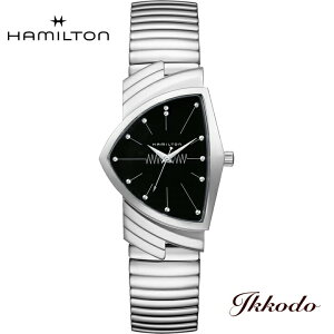 �y���w�����T�Ώۏ��i�z�n�~���g�� HAMILTON �x���`���� �N�H�[�c Ventura Quartz �����Y�r���v 32,3mm x 50,3mm �u���b�N������ �X�e�����X�P�[�X �t���b�N�X�u���X���b�g(�֕�)5�C���h�� ���{������