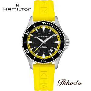 �y���w�����T�Ώۏ��i�z�n�~���g�� HAMILTON �J�[�L �l�C�r�[�X�L���[�o Scuba Auto �������� 40�~�� �C�G���[���o�[ 10�C���h�� ���K�i 2�N�ۏ� �����Y�r���v H82395332