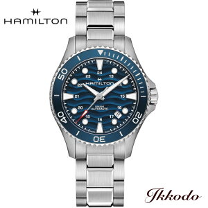 �y���w�����T�Ώۏ��i�z�n�~���g�� HAMILTON �J�[�L �l�C�r�[�X�L���[�o �I�[�g Scuba Auto 40�~�� 10�C���h�� ���K�i 2�N�ۏ� �E�H�b�` �r���v H82425140