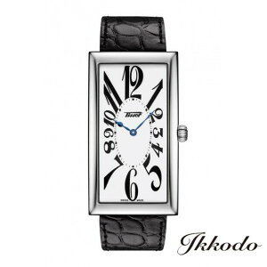 【ご購入特典対象商品】TISSOT ティソ バナナ センテナリー BANANA CENTENARY 日本限定 クォーツ ホワイト文字盤 ブラックカーフストラップ 3気圧防水 日本国内正規品 2年保証 メンズ腕時計 T117.509.