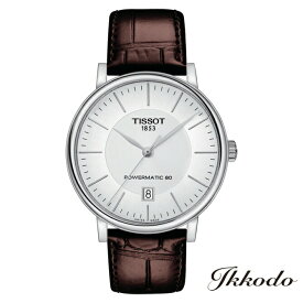 【ご購入特典対象商品】TISSOT ティソ T-クラシック CARSON PREMIUM 自動巻き 80時間パワーリザーブ シルバーダイアル ステンレススチールケース レザーストラップ 5気圧防水 正規品 2年保証 T122.407.16.031.00 【T1224071603100】