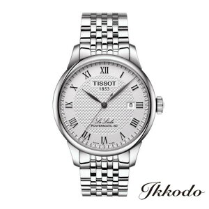 �y���w�����T�Ώۏ��i�zTISSOT �e�B�\ �����b�N�� LE LOCLE POWERMATIC 80 80���ԃ��U�[�u�������� �V���o�[������ 3�C���h�� ���K�i 2�N�ۏ� T006.407.11.033.00 �yT0064071103300�z