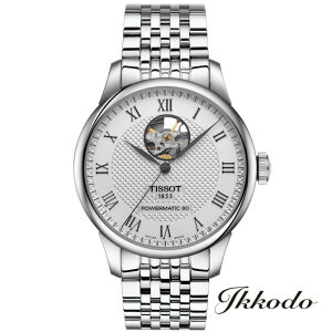 �y���w�����T�Ώۏ��i�zTISSOT �e�B�\ �����b�N�� LE LOCLE �I�[�v���n�[�g �������� �p���[�}�e�B�b�N80 39.3mm 3�C���h�� ���K�i �����Y�r���v �j�� �a�m 2�N�ۏ� T006.407.11.033.02 T0064071103302