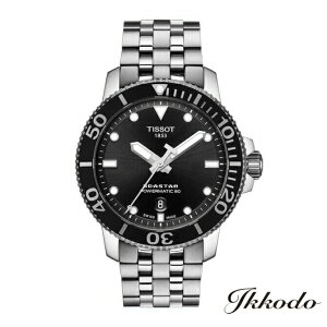 �y���w�����T�Ώۏ��i�zTISSOT �e�B�\ SEASTAR 1000 AUTOMATIC�V�[�X�^�[ 1000 �I�[�g�}�e�B�b�N �p���[�}�`�b�N80 �u���b�N������ �Z���~�b�N�x�[�� 30�C���h�� ���K�i 2�N�ۏ� T120.407.11.051.00�yT120407110