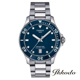 【ご購入特典対象商品】TISSOT ティソ SEASTAR シースター 1000 クォーツ 40mm 30気圧防水 メンズ腕時計 日本国内正規品 2年間メーカー保証 T120.410.11.041.00 T1204101104100