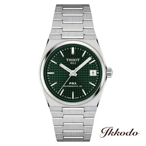 ywTΏۏizTISSOT eB\ T-CLASSIC PRX POWERMATIC 80 AUTOMATIC  35mm O[ 10Ch rv Ki 2Nԃ[J[ۏ T137.207.11.091.00yT1372071109100z