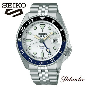 ZCR[ SEIKO t@CuX|[c 5X|[c 5 Sports SKX Sports Style  GMT 42.5mm 10Ch Yrv Ki SBSC017