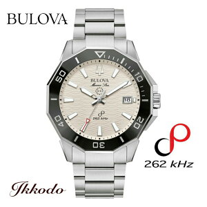 �u���[�o BULOVA �}�����X�^�[ �V���[�YC �N�H�[�c 43mm �z���C�g������ �X�e�����X�P�[�X 20�C���h�� ���K�i 3�N�ۏ� 96B426
