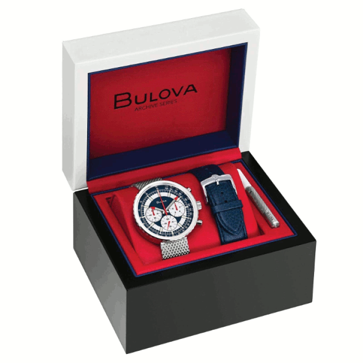 楽天市場】ブローバ BULOVA ヘリテージクロノグラフ 復刻 クォーツ 46