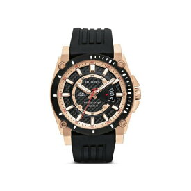 ブローバ BULOVA プレシジョニスト クォーツ ブラック文字盤 46.5mm 日本国内正規品 メンズ腕時計 3年保証 98B152