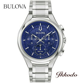 ブローバ BULOVA カーブ CURV ハイパフォーマンスクォーツ 44ミリ ステンレスケース 3気圧防水 日本国内正規品 腕時計 3年保証 96A302