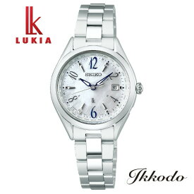 セイコー SEIKO ルキア LUKIA ソーラー電波 純チタンケース ダイヤ入り白蝶貝ダイヤル 28mm 10気圧防水レディース腕時計 1年間メーカー保証 正規品 SSQV103
