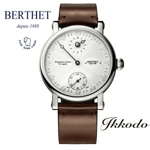 BERTHET �x���e ORBIS�I���r�X �芪�� ���M�����[�^�[ �X�e�����X�P�[�X �u���E�����U�[�X�g���b�v 50M�h�� 43mm ���{�������K�i 2�N�ۏ� ORB.43.WH.S.L�yORB43WHSL�z