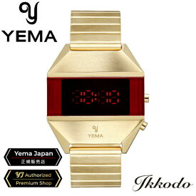 イエマ YEMA イエマ LED クォーツ 10気圧防水 日本国内正規品 メンズ腕時計 男性 紳士2年保証 YMHF1575-1AM