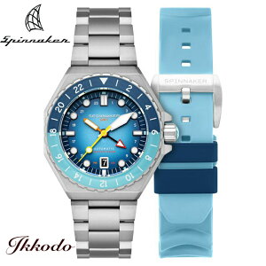 �X�s�j�J�[ �f���} SPINNAKER DUMAS GMT �������� 44mm 30�C���h�� �r���v ���{�������K�i 2�N�ۏ� SP-5119-55 SP511955