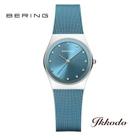 BERING ベーリング 2024 Arctic Blue クォーツ 27mm 3気圧防水 レディース 腕時計 日本国内正規品 3年間メーカー保証 12927-308 112927308