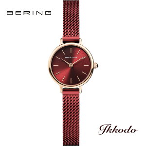 BERING x[O Classic Mini Red NVbN ~j bh NH[c 22mm 3Ch fB[Xrv {Ki 3Nԃ[J[ۏ 11022-363 11022363