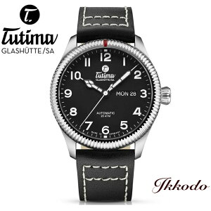 ``} Tutima Glashutte/SA OhEt[K[NVbN XeXP[X U[Xgbv 20Ch 41mm {Ki 2Nۏ rv 6108-01 610801