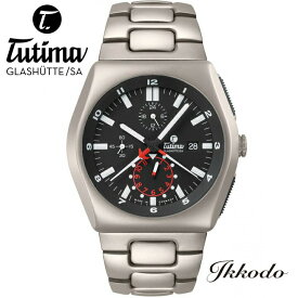 チュチマ Tutima Glashutte/SA M2 クロノグラフ チタンケースブレス 30気圧防水 46mm ブラック文字盤 日本国内正規品 オーナーズクラブ登録3年保証 メンズ腕時計 男性 紳士 6450-03【645003】