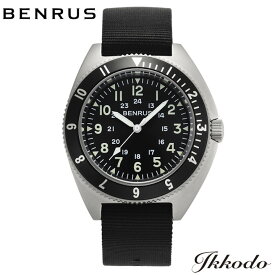 BENRUS ベンラス TYPE-II SILVER クォーツ 42mm 10気圧防水 メンズ腕時計 日本国内正規品 1年間メーカー保証 TYPE-II SV TYPEIISV