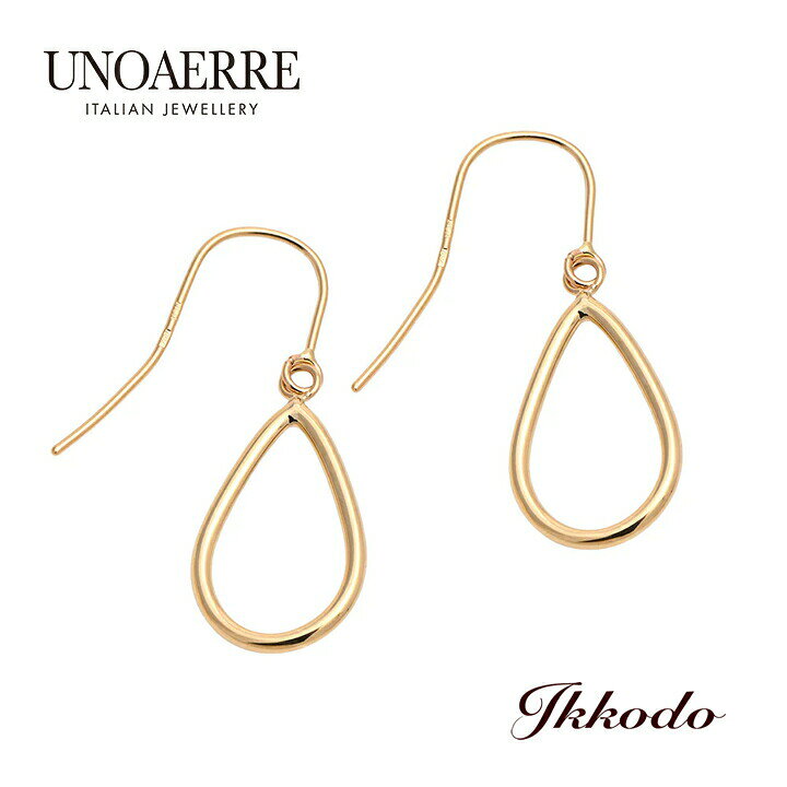 楽天市場】UNOAERRE ウノアエレ K18 イエローゴールド ピアス ドロップ 