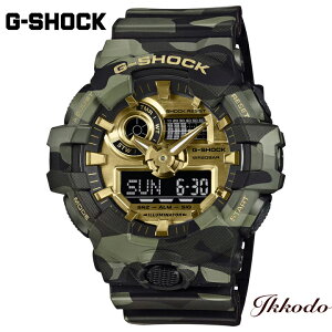 G-SHOCK G�V���b�N �J�V�I BOLD CAMO SERIES, CAMO AND GOLD GA-700�V���[�Y 53.4mm 20�C���h�� ���K�i �����Y�r���v GA-700CMG-3AJF GA700CMG3AJF