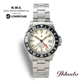 ナバルウォッチ Naval Watch Produced By LOWERCASE ローワーケース 40.8mm 自動巻き GMT 5気圧防水 アクリル風防 正規品 メンズ腕時計 FRXD002