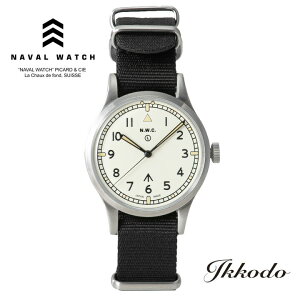 �i�o���E�H�b�` Naval Watch �~���^���[ military Automatic British ROYAL Army W10 TYPE �z���C�g������ 38mm 5�C���h�� �A�N�������h�[�������Y �������� ���K�i �r���v MIL.-06 SV/WH�yMIL06SVWH�z