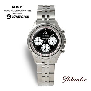�i�o���E�H�b�` Naval Watch Produced By LOWERCASE ���[���[�P�[�X 42mm �N�H�[�c 5�C���h�� �A�N�������h �u���b�N������ ���K�i �����Y �r���v FRXC012