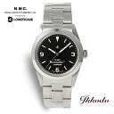 ナバルウォッチ Naval Watch Produced By LOWERCASE ローワーケース 36mm クォーツ 5気圧防水 強化ミネラルガラス製ボックス形状風防 ブラック文字盤 正規品 腕時計 FRXF001