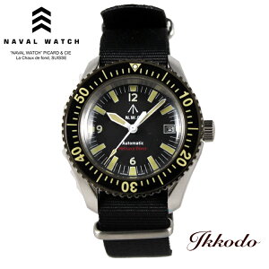 �i�o���E�H�b�` Naval Watch �~���^���[ military Automatic ROYAL Military Diver TYPE �u���b�N������ 41mm 5�C���h�� �A�N�������h�[�������Y �������� ���K�i �����Y�r���v MIL.-05B SV/BK�yMIL05BSVBK�z