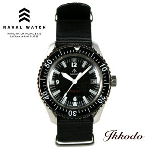 �i�o���E�H�b�` Naval Watch �~���^���[ military Automatic ROYAL Military Diver TYPE �u���b�N������ 41mm 5�C���h�� �A�N�������h�[�������Y �������� ���K�i �����Y�r���v MIL.-05A SV/BK�yMIL05ASVBK�z