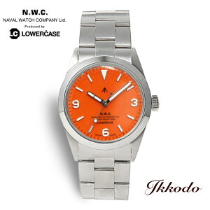 �i�o���E�H�b�` Naval Watch Produced By LOWERCASE ���[���[�P�[�X 36mm �N�H�[�c 5�C���h�� �����~�l�����K���X���{�b�N�X�`�󕗖h �I�����W������ ���K�i �r���v FRXF010