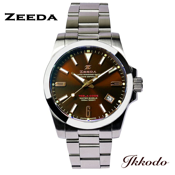 楽天市場】生産終了決定 ジーダ ZEEDA テスラコード 自動巻き 38mm 10 