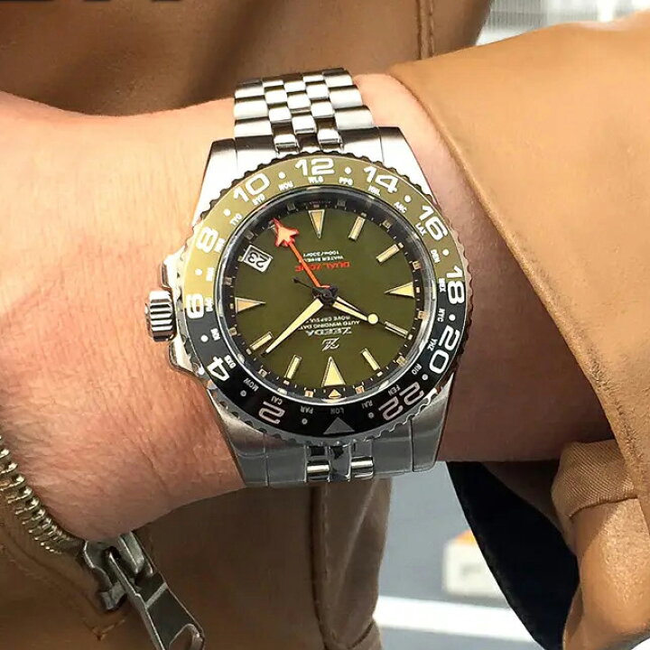 楽天市場】ジーダ ZEEDA デュアルゾーン DUAL-ZONE 自動巻き 40mm 10 
