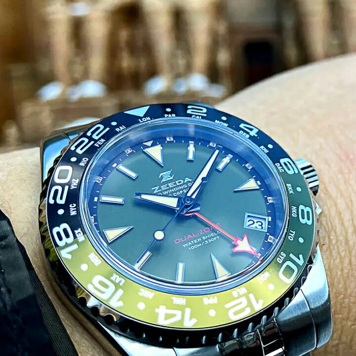 楽天市場】ジーダ ZEEDA デュアルゾーン DUAL-ZONE 自動巻き 40mm 10 