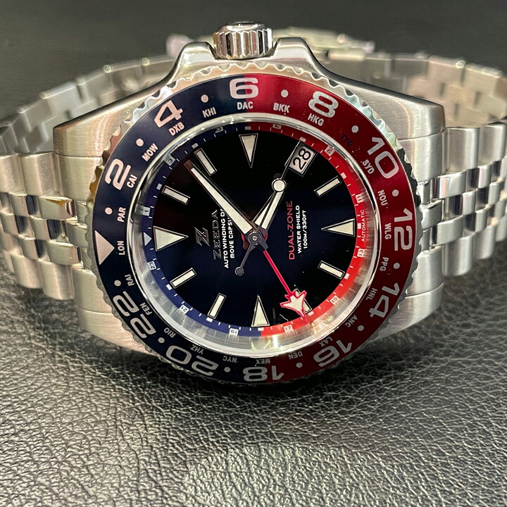 楽天市場】ジーダ ZEEDA デュアルゾーン DUAL-ZONE 自動巻き 40mm 10  