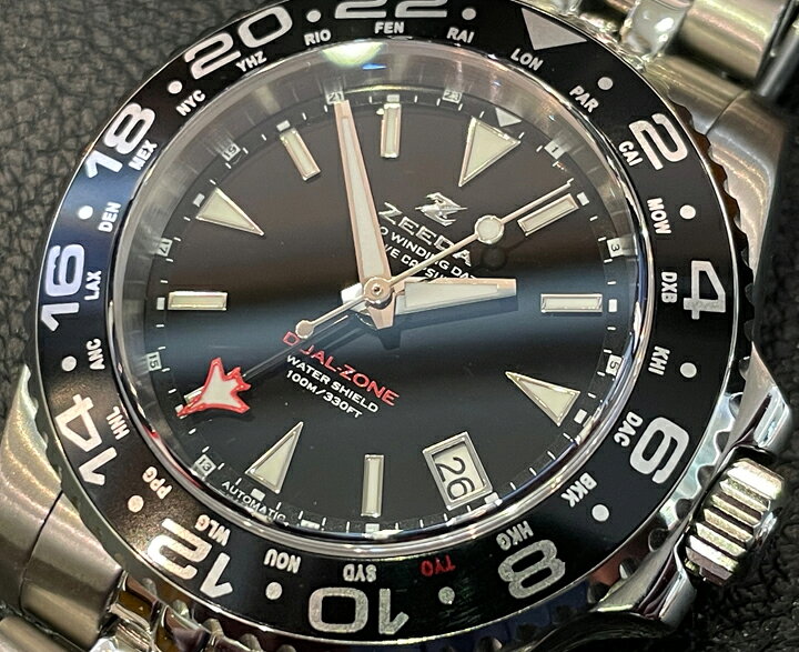 楽天市場】ジーダ ZEEDA デュアルゾーン DUAL-ZONE 自動巻き 40mm 10 