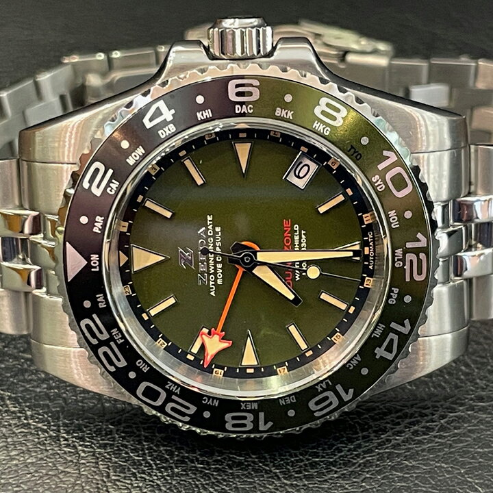 楽天市場】ジーダ ZEEDA デュアルゾーン DUAL-ZONE 自動巻き 40mm 10 