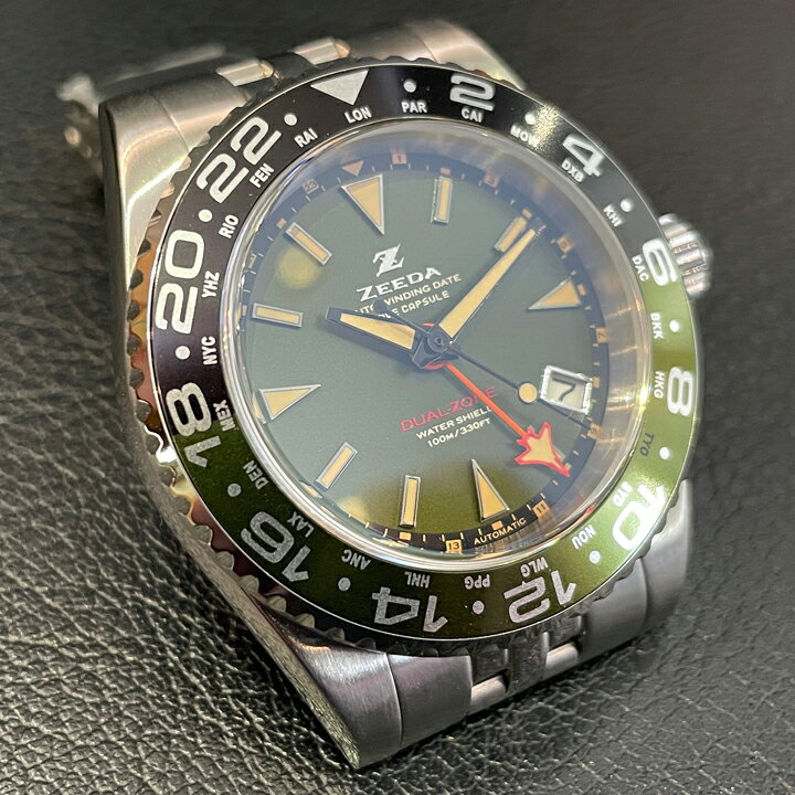 楽天市場】ジーダ ZEEDA デュアルゾーン DUAL-ZONE 自動巻き 40mm 10 