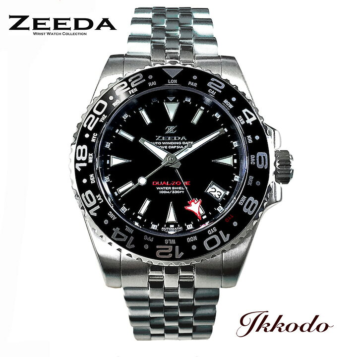 楽天市場】ジーダ ZEEDA デュアルゾーン DUAL-ZONE 自動巻き 40mm 10  