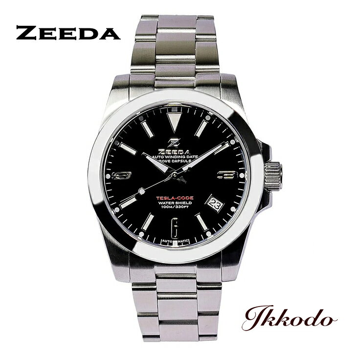 楽天市場】ジーダ ZEEDA テスラコード 自動巻き 38mm 10気圧防水  