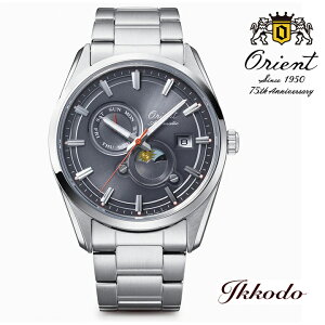 �I���G���g ORIENT �R���e���|�����[�R���N�V���� �I���G���g�X�g���b�g 75���N���胂�f�� SUN �� MOON �������� 41.5mm ���K�i �r���v RN-AK0311N RNAK0311N