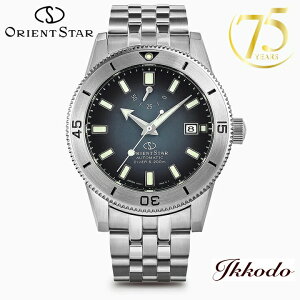 75���N���胂�f�� �I���G���g�X�^�[ ORIENT STAR M42 �_�C�o�[1964 1st �G�f�B�V���� F6 �f�C�g 200m�h�� �X�e�����X�� �������� 41mm ���K�i �r���v RK-AU0503N RKAU0503N