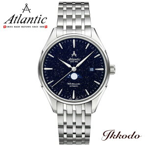 �A�g�����e�B�b�N ���[���h�}�X�^�[ �i�C�g�X�J�C���[���t�F�C�Y Atlantic Worldmaster Nightsky Moonphase �������� 42mm ���K�i �r���v 52788.41.91 527884191