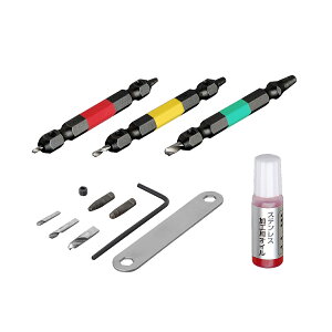 �A�l�b�N�X�c�[�� �Ȃ߂��l�W�͂����r�b�g 3�{�g �S��65mm M2.5�`8�l�W�Ή� �X�e�����X�l�W�ɂ��Ή� �h���C�o�[ �r�b�g �H�� ��H�� ��ƃc�[�� �N���t�g�c�[�� �s���o�C�X ��ƍH�� �l�W ����