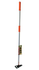 楽天ランキング1位 草抜き 除草 スコップ ショベル 楽 便利 金象 らくらく長柄三角草抜きホー #192856 立ったまま 長柄 ピンポイント 土寄せ　作業 うね斜面 根 削り取る 可動式補助グリップ 簡単 田畑 農