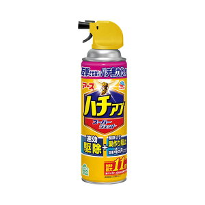 【エントリーでP10倍◆】アース製薬 ハチアブ スーパージェット 455mL 虫よけ 防虫 害虫 殺虫 スプレー 虫除けスプレー 防虫スプレー 害虫駆除 殺虫剤 虫退治 室内用 屋外用 キャンプ 無香料