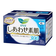 ロリエしあわせ素肌300 多い夜用羽つき10コ 生理用品 衛生用品 ナプキン まとめ買い おりもの 昼用 夜用 …